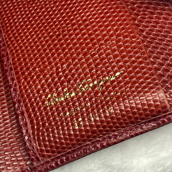 Vintage Ferragamo Lizard Leather Bifold w/COA - Picture 5 of 9
